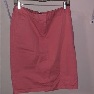 Peach pencil skirt